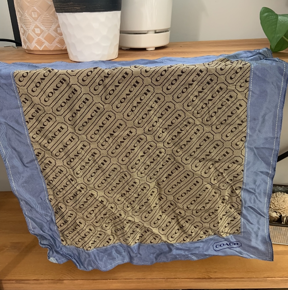 Vintage Coach Silk Scarf